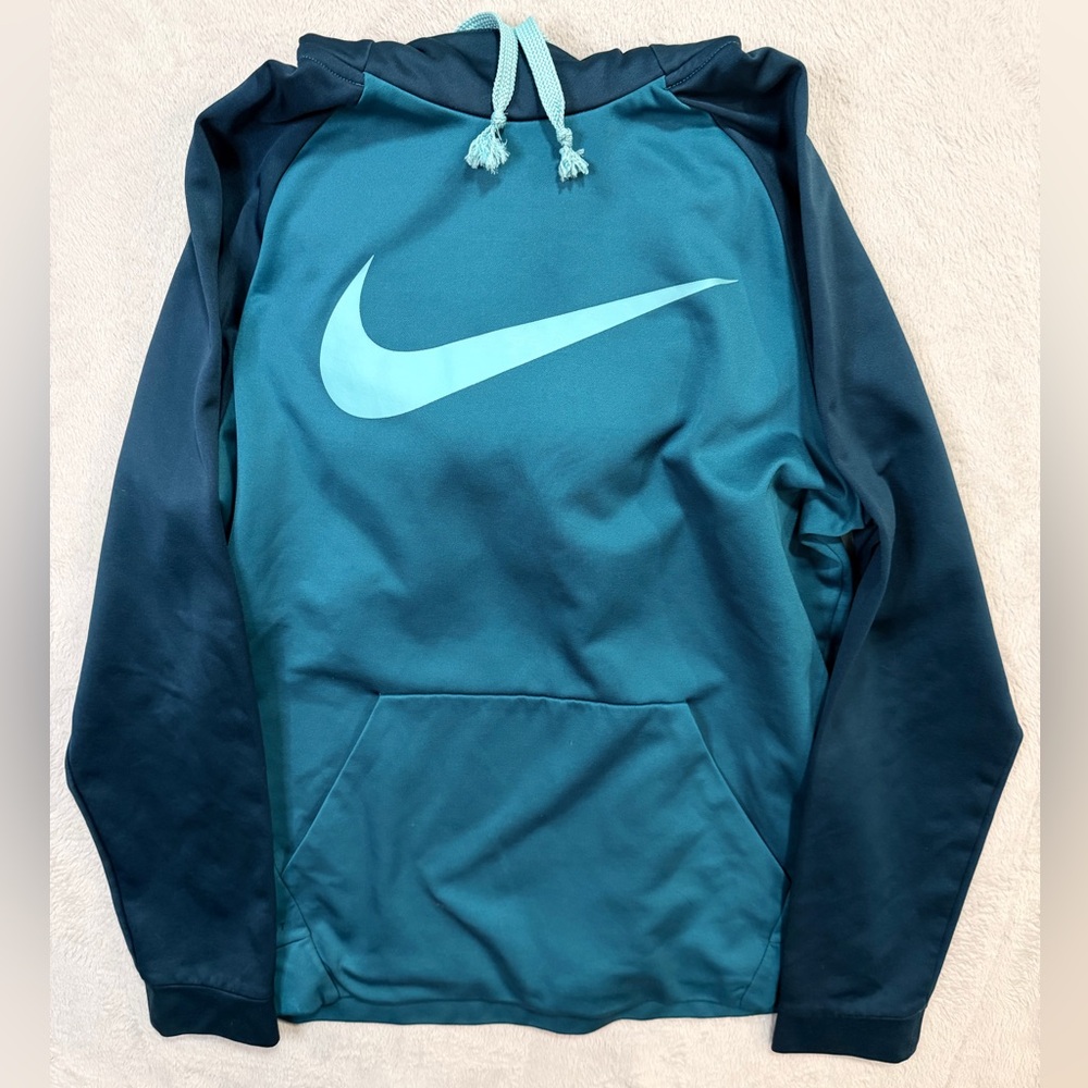 Nike Teal & Navy Hoodie with Mint Swoosh